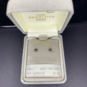 Sensitive Genuine sapphire earrings